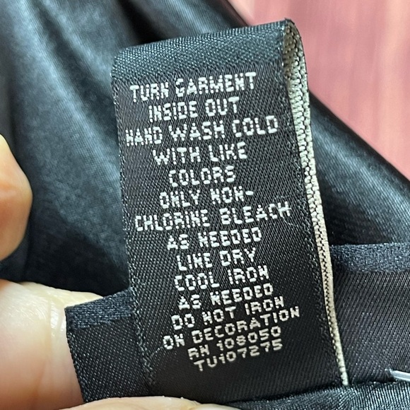 Lane Bryant black satin chiffon sequins adjustable straps camisole cami size 16 - Picture 13 of 17